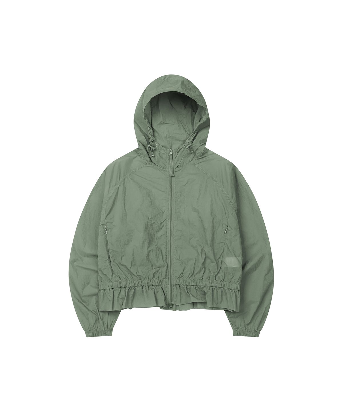 세컨모놀로그(SECONDMONO) Ruffle Windbreaker [MINTGRAY]_SEWJK002MINTGRAY