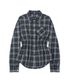 W.Check Smocked Waist Shirt [NAVY]_SEWSH004NAVY