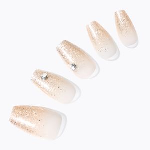 데싱디바 매직프레스 크리스탈 샴페인 (코핀) 네일팁