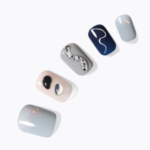 데싱디바 매직프레스 멜팅 블루 네일팁(레귤러 라운드)