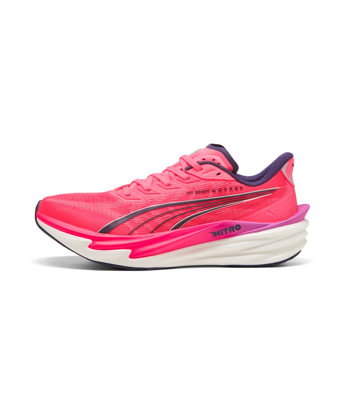 푸마(PUMA) 푸마X하이록스 디비에이트 나이트로 4 - 화이트:일렉트릭 오키드:퓨어 핑크 / 312906-01