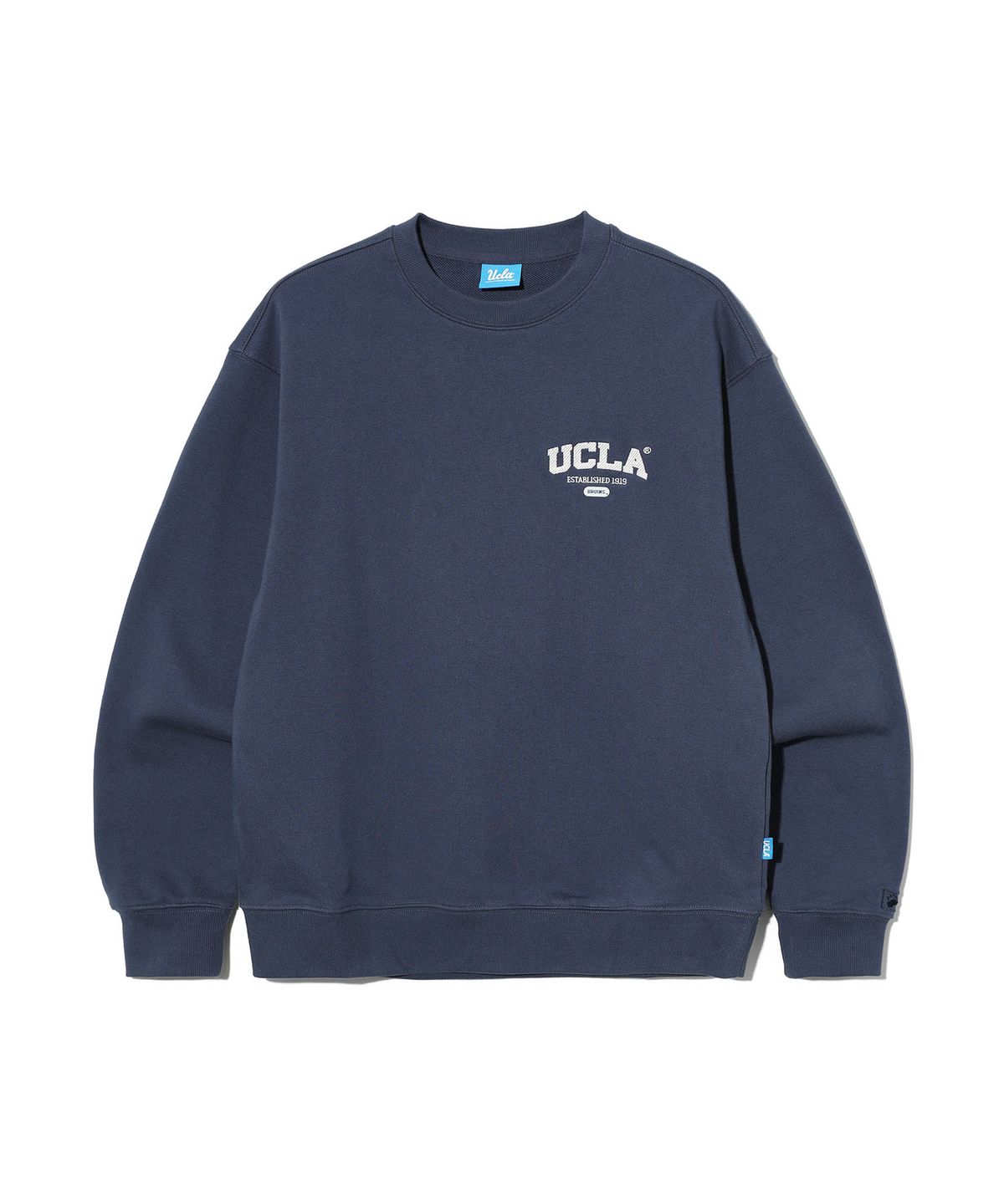 유씨엘에이(UCLA) 남녀공용 UCLA 베이직 로고 맨투맨[NAVY](UC2LTK4)