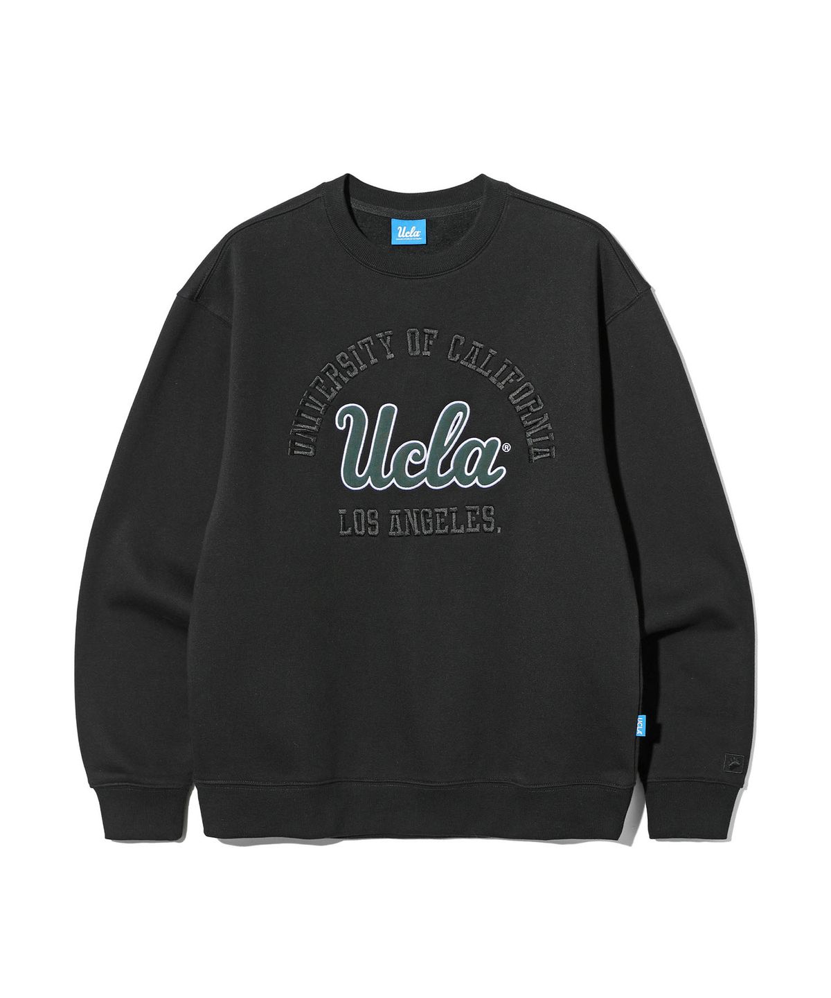 유씨엘에이(UCLA) 남녀공용 UCLA 자수 기모 맨투맨[BLACK](UC2LTK5)