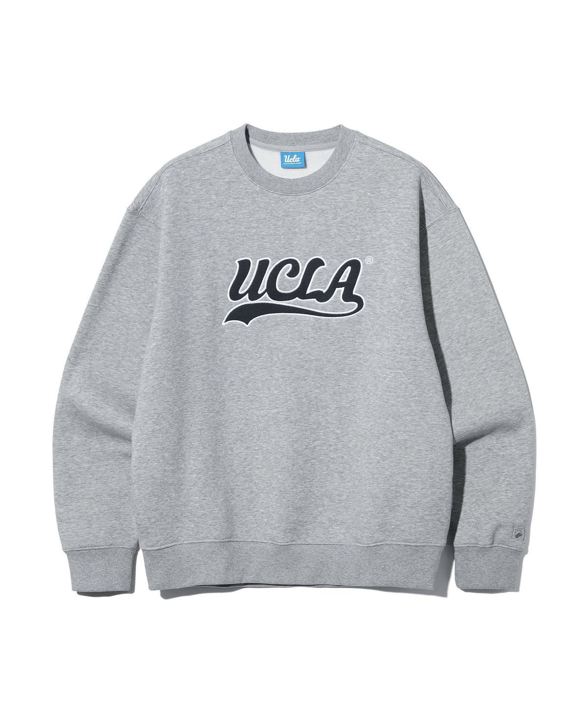 유씨엘에이(UCLA) 남녀공용 UCLA 자수 기모 맨투맨[M-GREY](UC2LTK5)
