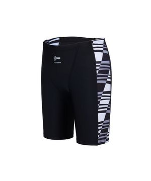 남아 지오메트릭 4부 수영복 블랙 RN-BS2G505-BK