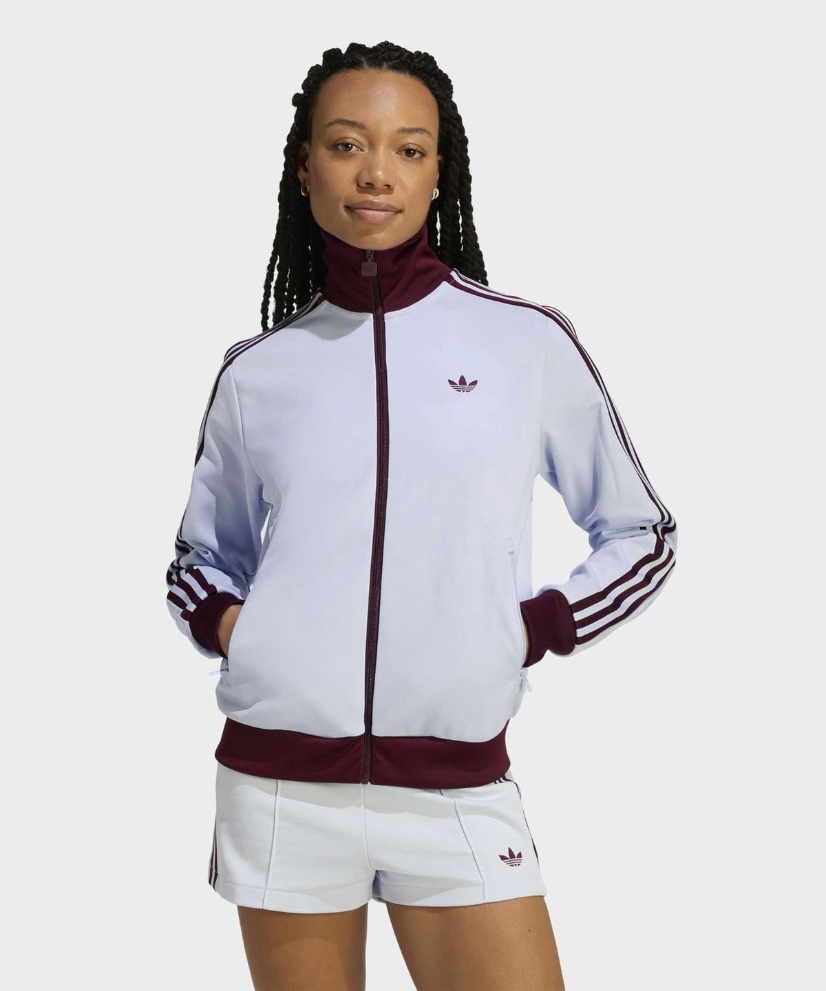 아디다스(ADIDAS) 클래식 트랙탑 - 크리스탈스카이:마룬 / KD3741