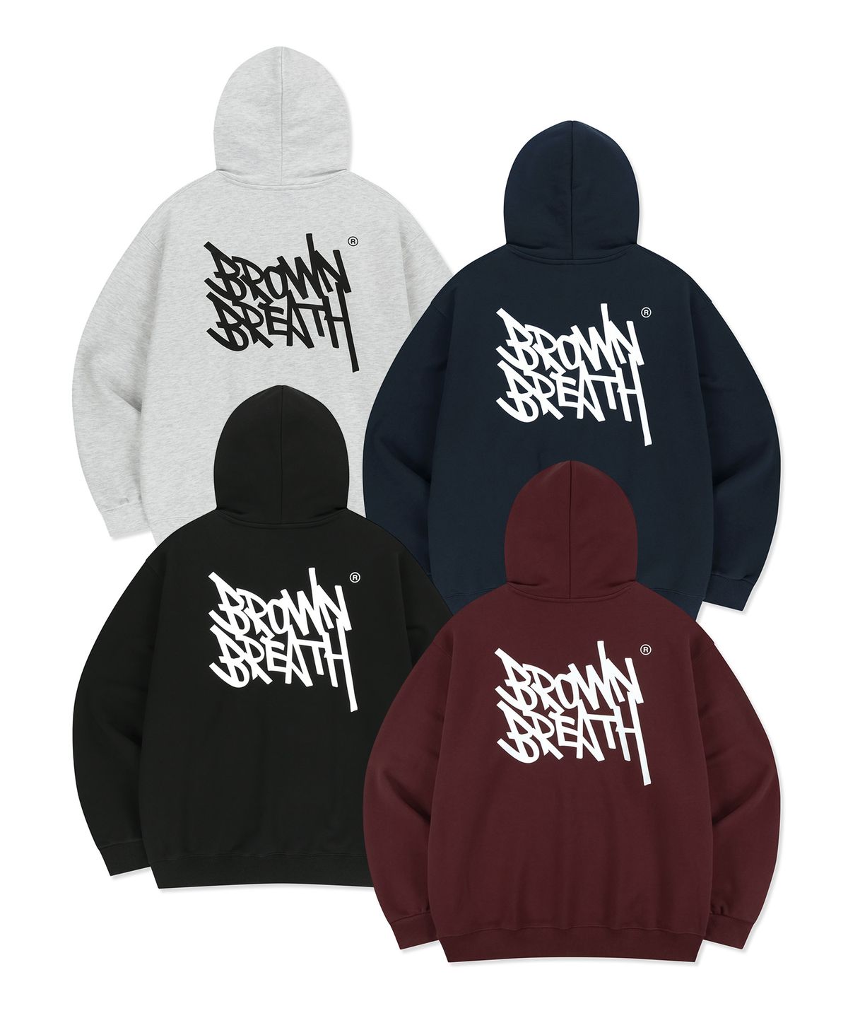 브라운브레스(BROWNBREATH) TAG OG HOODIE - 4 COLORS