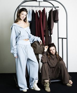 Ange highneck hood-zip