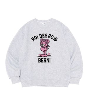 로아드로아 X 베르니 ROA WITH BERNI 로고 맨투맨 (라이트그레이)