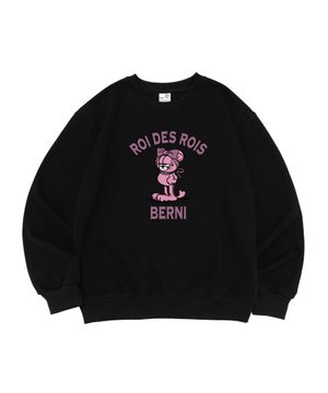 로아드로아 X 베르니 ROA WITH BERNI 로고 맨투맨 (블랙)