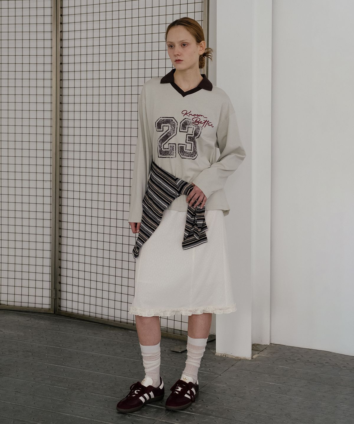 노운베러(KNOWNBETTER) Nb longsleeve collar box T-shirt [KNSS05TS15]_Mint