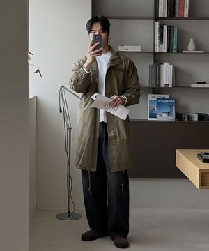 모노 U.S 오버핏 개파카 야상(ver.롱) [M-6XL]