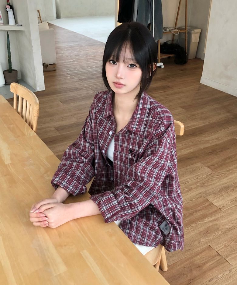 리플 빈티지 타탄 체크 셔츠