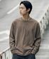 보이 크롭 피그먼트 긴팔티셔츠 브라운 KJLT2683