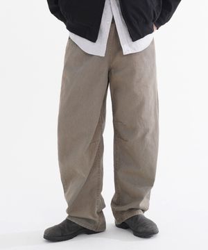토크드 배럴 워싱 팬츠 베이지 ISLP7854