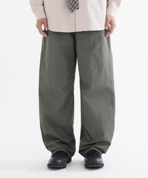 토크드 배럴 워싱 팬츠 모스차콜 ISLP7854