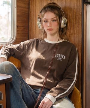 루스터 긴팔티셔츠 브라운 JILT7843