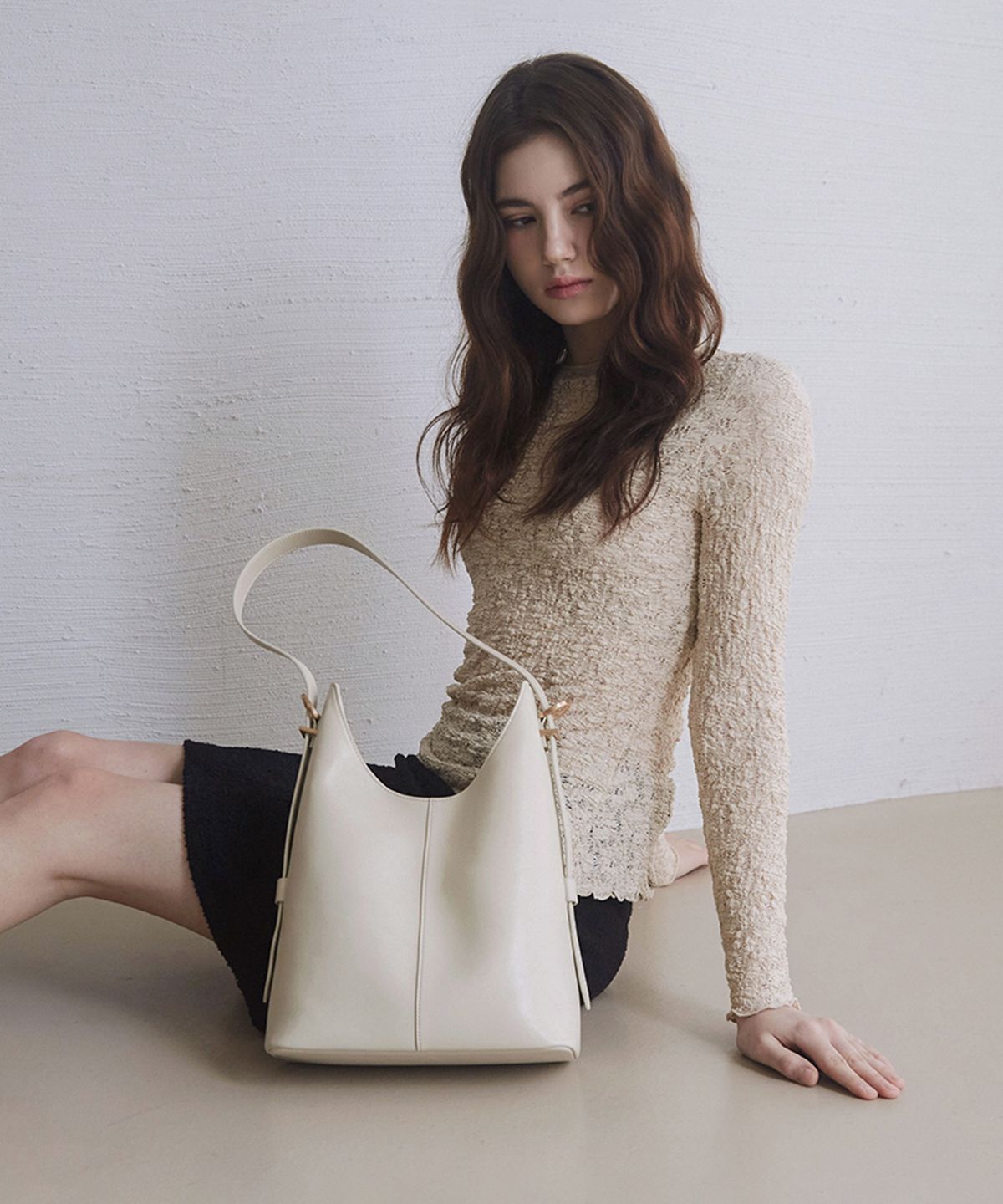 벨류엣(VALLUAT) Laure bag_Oatmeal