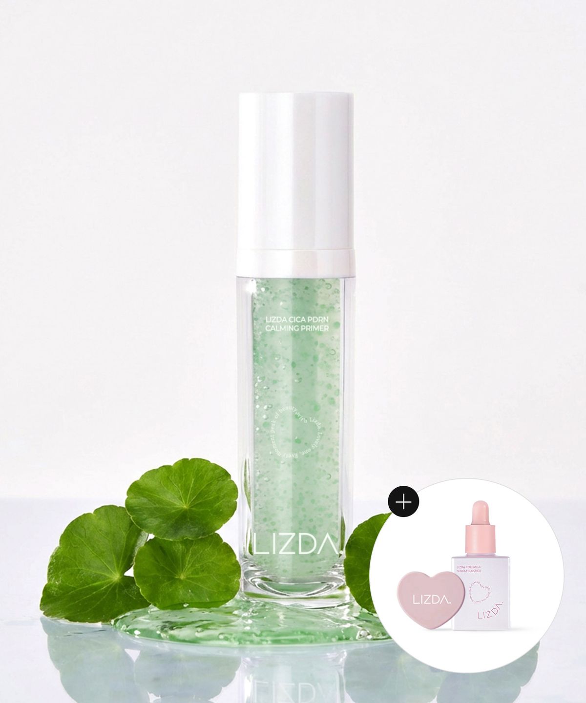 리즈다(LIZDA) 시카 피디알엔 카밍 프라이머 30g (+증정 컬러풀 블러서, 미니 하트 거울)