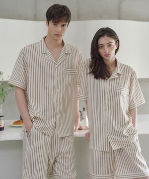 [2PACK] (uni) 클래식 어거스틴 반팔 파자마 셋업