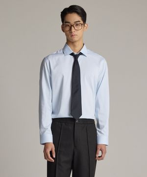 Gentlemens Philosophy 텐셀 플루이드 셔츠 블루_JDSXZ03CSL