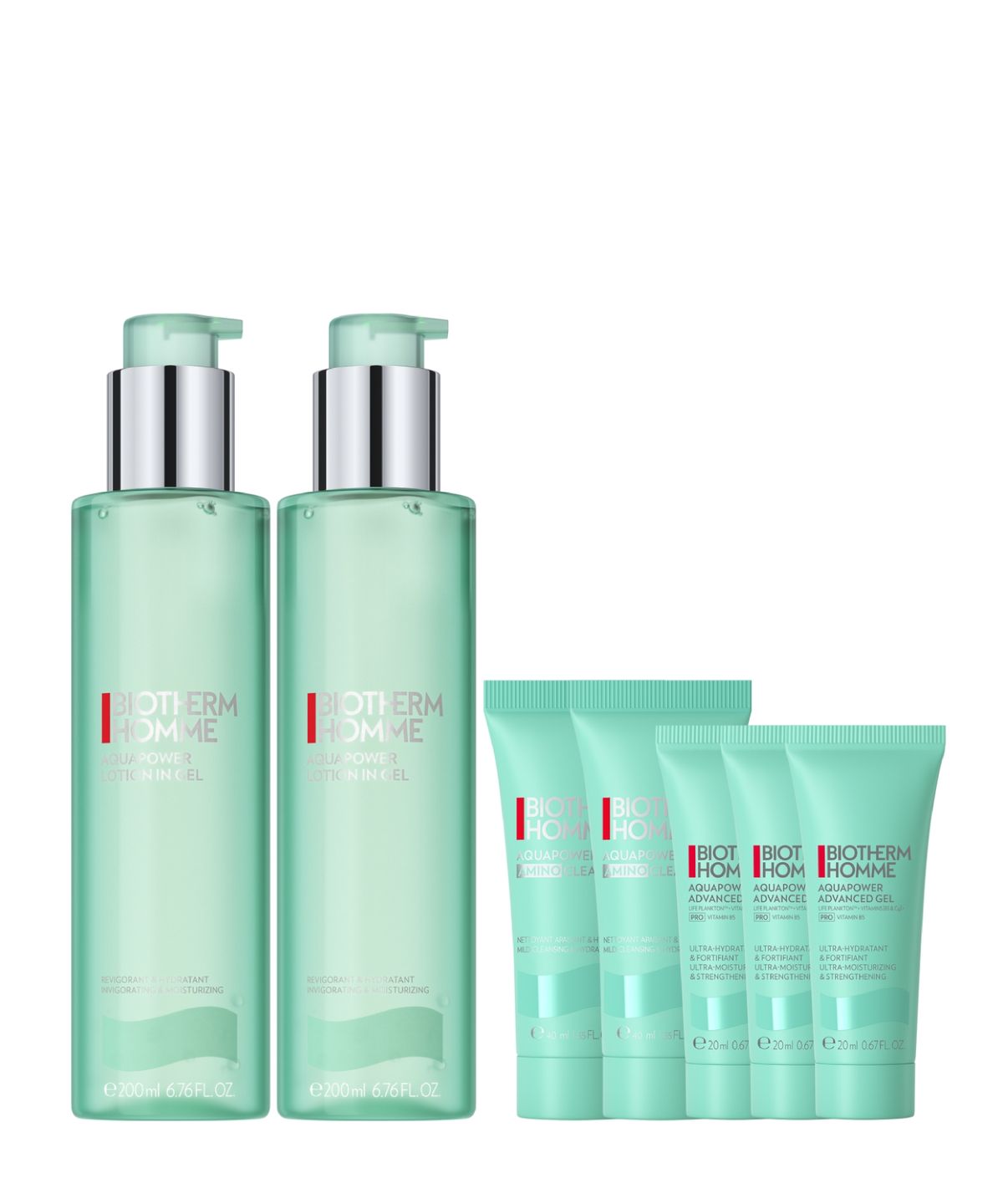 비오템(BIOTHERM) 아쿠아파워 올인원 200ml 듀오 세트 (+클렌저 80ml, 젤 PRO 60ml)