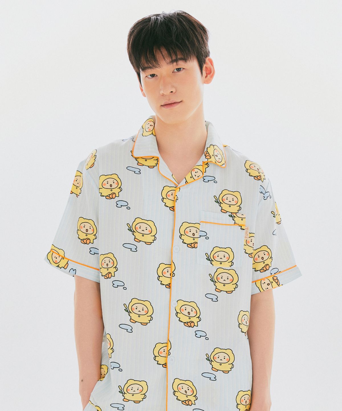 스파오(SPAO) [망그러진곰] 망고미 반팔 파자마(LIGHT BLUE)_SPPPG25U03