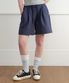Sweat cotton banded shorts - navy