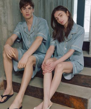 [2PACK] (uni) 클래식 크로노 반팔 파자마 셋업