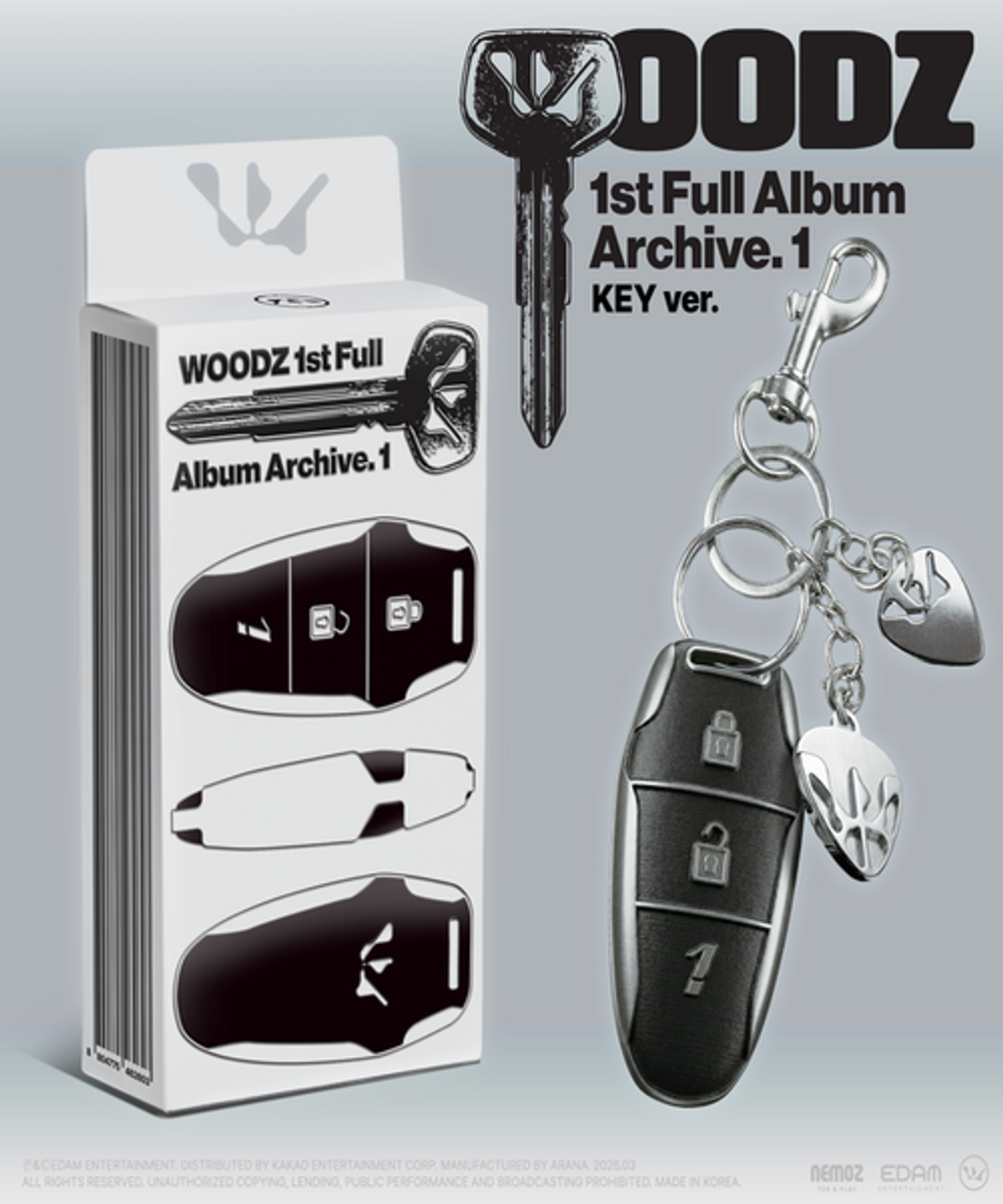 후즈팬 스토어(WHOSFAN STORE) WOODZ(우즈) 1st Full Album [Archive. 1](Key Ver.) (한정반)