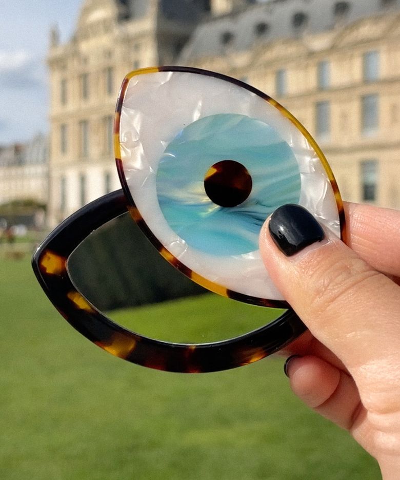 (선물포장) Blue Eye Mirror