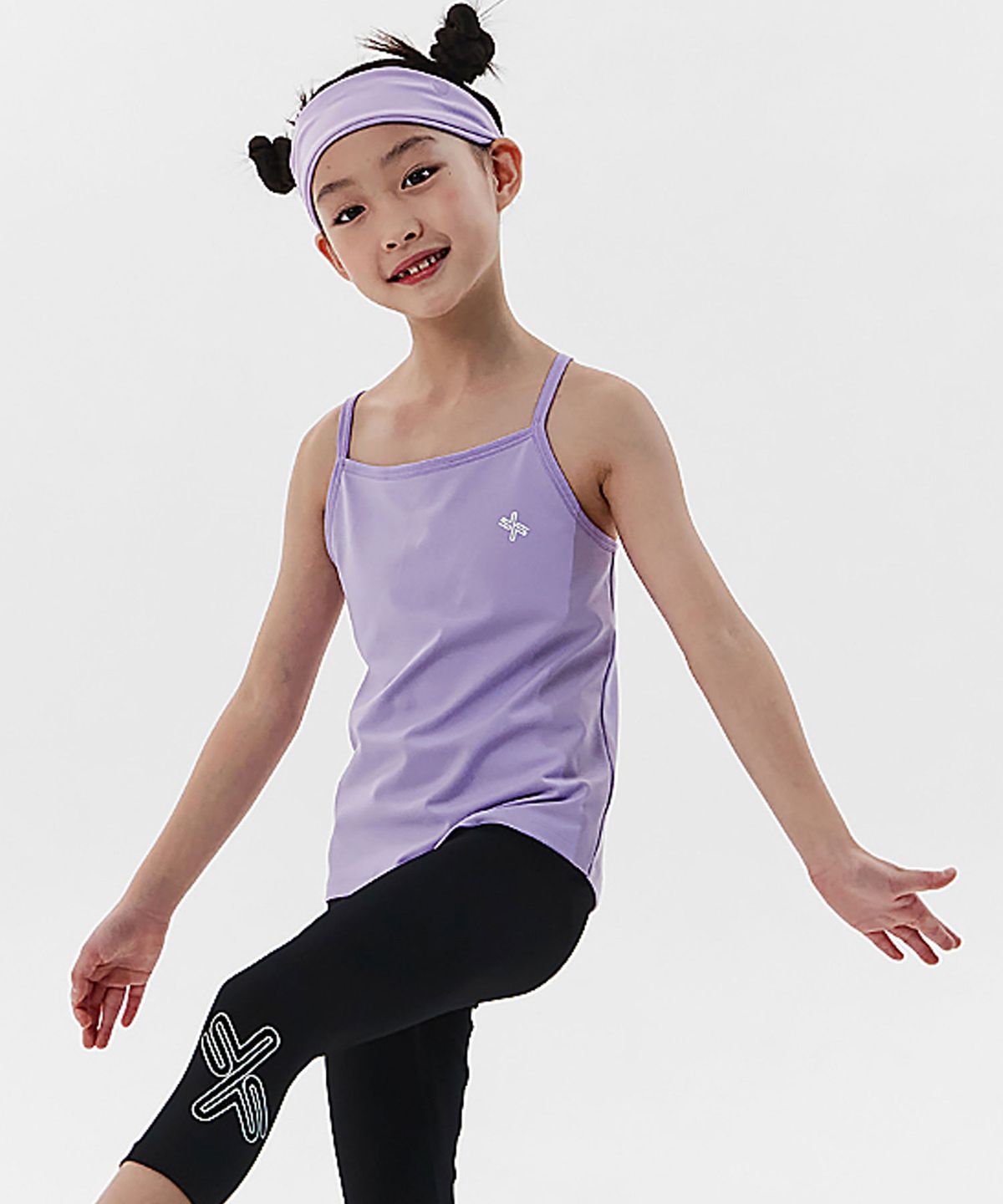 젝시믹스 키즈(XEXYMIX KIDS) 젤라 키즈 베이직 슬리브리스 오키드블룸퍼플 KT1503G