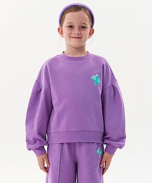 젤리 크롭 맨투맨 바이올렛 KA1018G