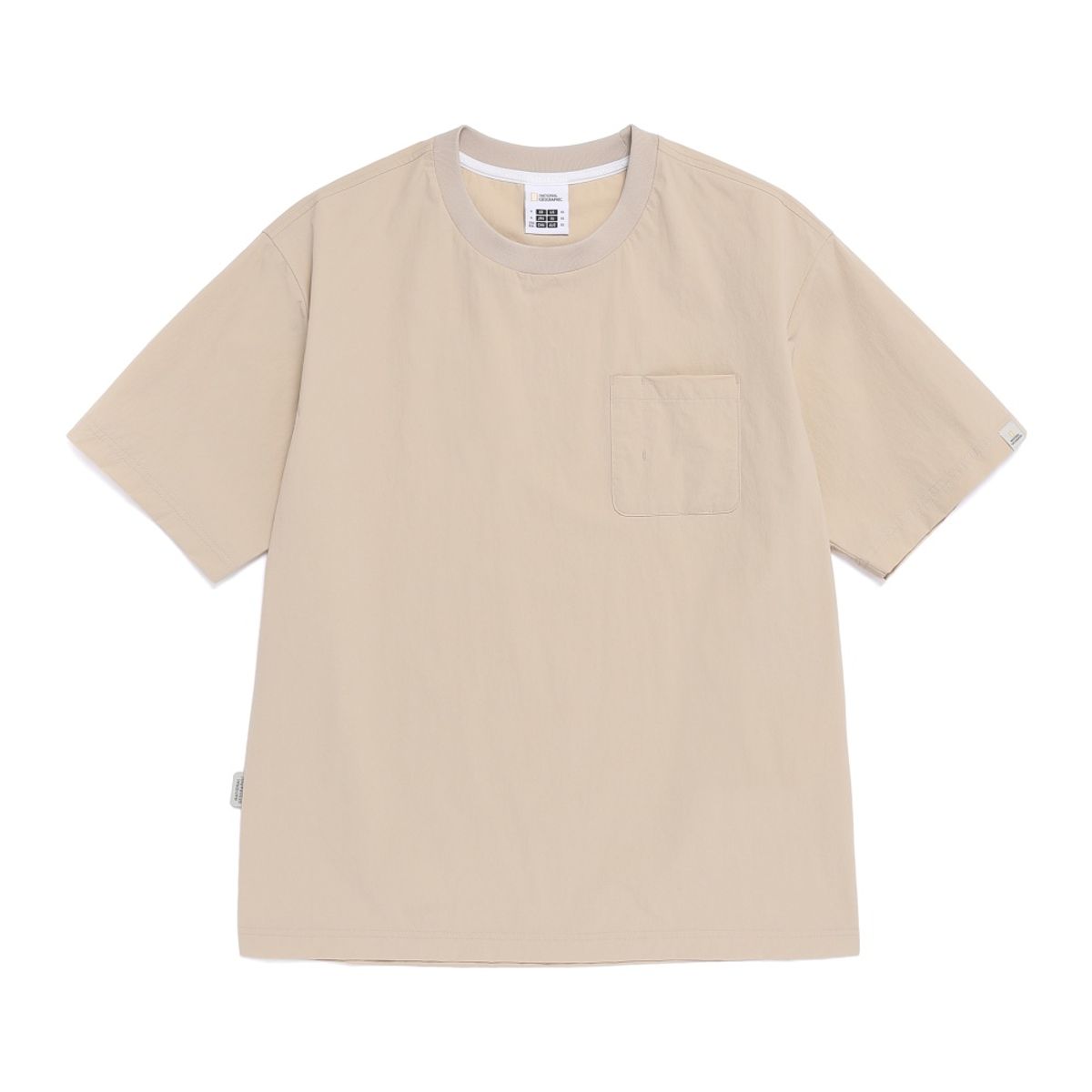 내셔널지오그래픽(NATIONALGEOGRAPHIC) N262UTS940 프리즈 스트레치 세미오버핏 반팔 티셔츠 L/BEIGE