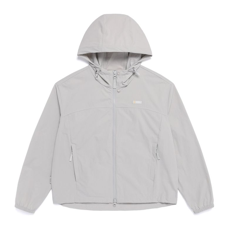 N262WFT940 여성 아델리 냉감 스트레치 세미오버핏 후드 풀집업 L/GREY