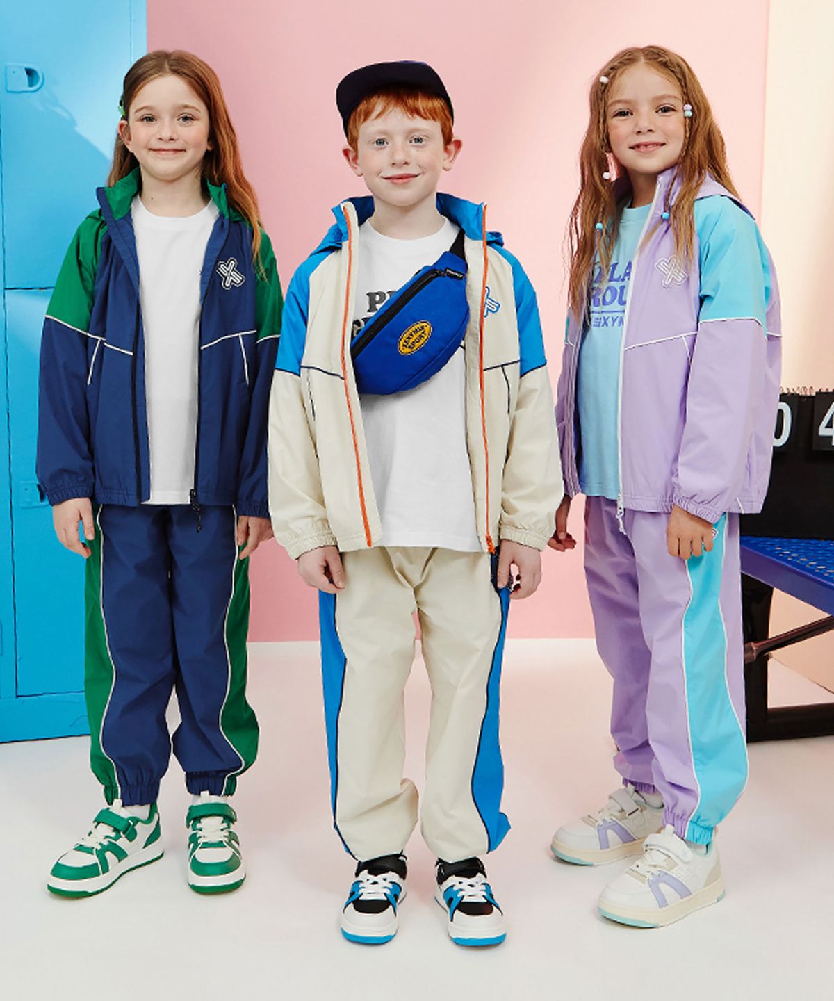 젝시믹스 키즈(XEXYMIX KIDS) 액티브 후디 윈드 자켓 KA1008G