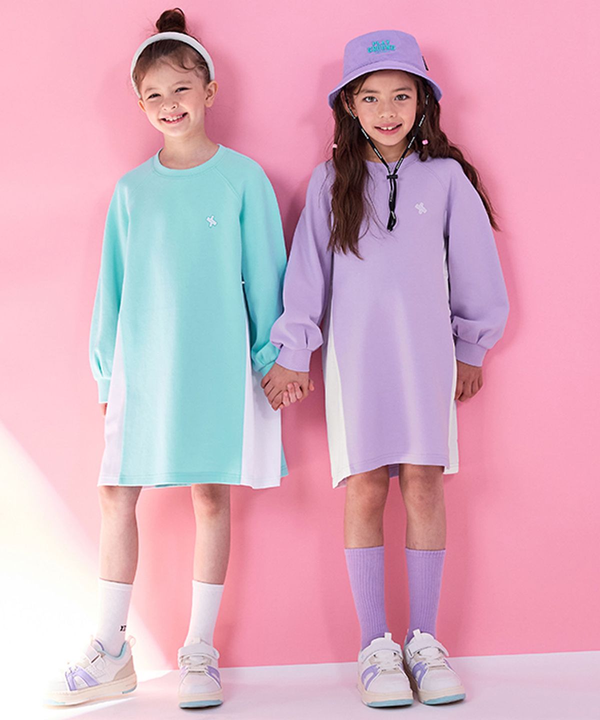 젝시믹스 키즈(XEXYMIX KIDS) 에어로 셔링 원피스 KA4790H