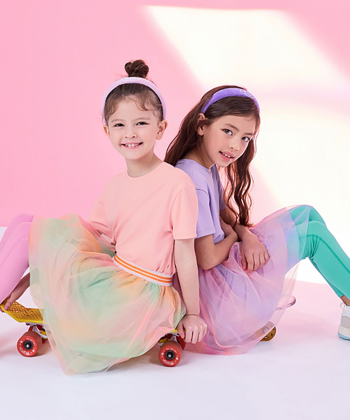 젝시믹스 키즈(XEXYMIX KIDS) 레인보우 트윙클 스커트 KA4831H