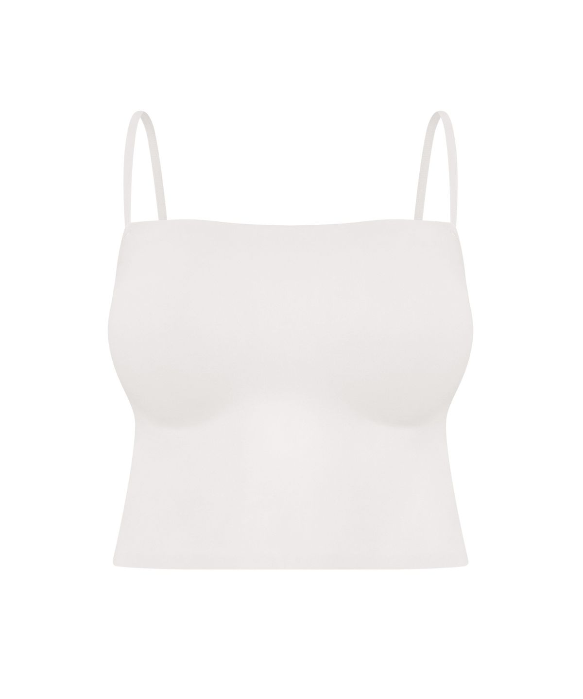 엘르이너웨어(ELLE INNERWEAR) [2cm] 글래머핏 브라탑 크롭 - 화이트