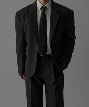 에센셜 블레이저 자켓 [블랙]