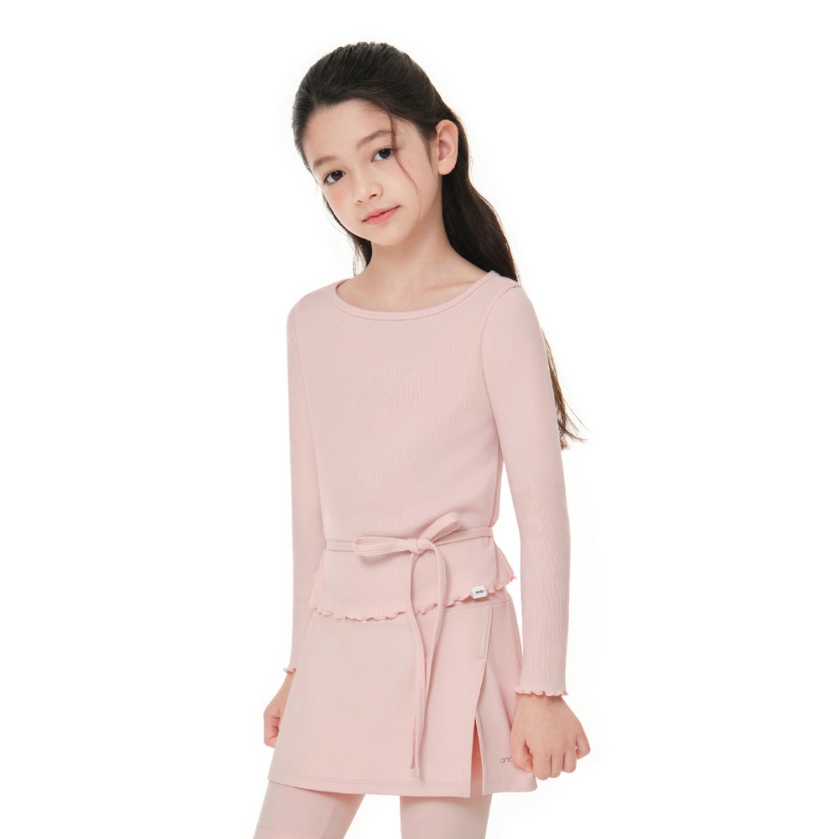 안다르 키즈(ANDAR KIDS) 키즈 플리에 리본 긴팔티 (여아)