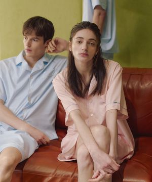 [2PACK] (uni) 클래식 쁘띠뜨 반팔 파자마 셋업