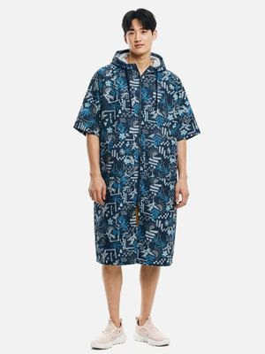 유니 팜트리 집업 판초 타월 딥네이비 (B6SUWPO211DNV)