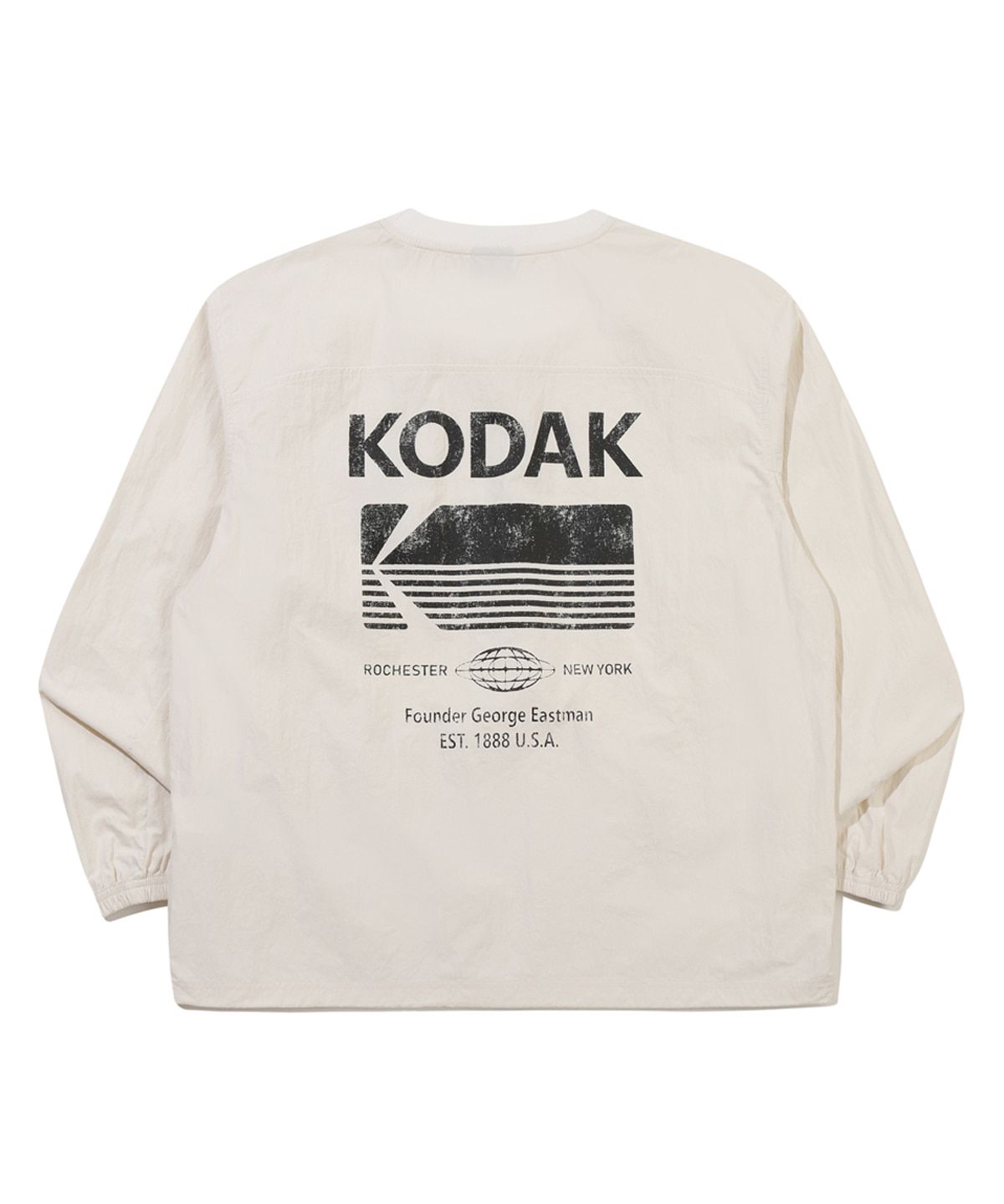 코닥(KODAK) 빈티지 로고 긴팔 피스테 IVORY