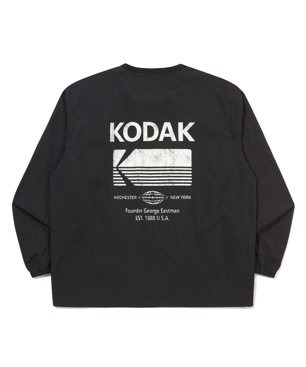 코닥(KODAK) 빈티지 로고 긴팔 피스테 BLACK