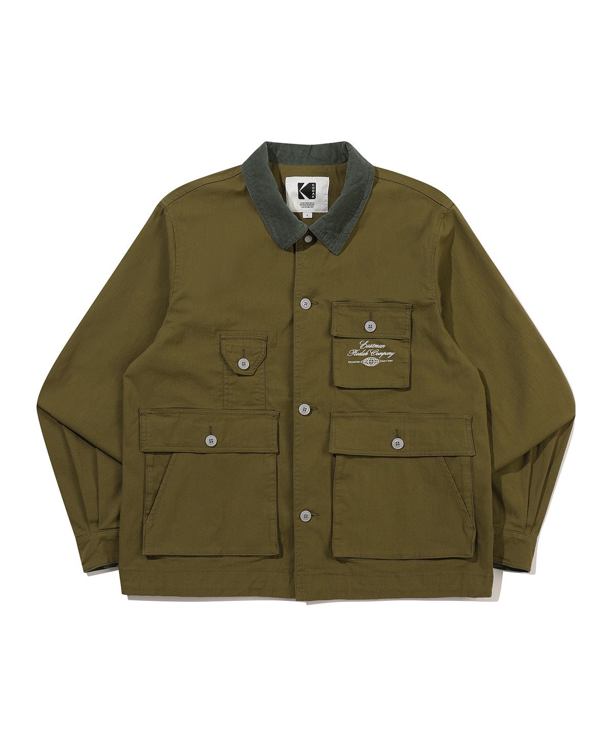 코닥(KODAK) 코튼 카라 워크 자켓 KHAKI