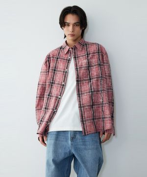 [BV] 플랫트랙 빈티지 셔츠 핑크_HH16110002