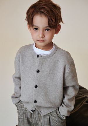 BA11CK01GY 그레이 라운드 가디건