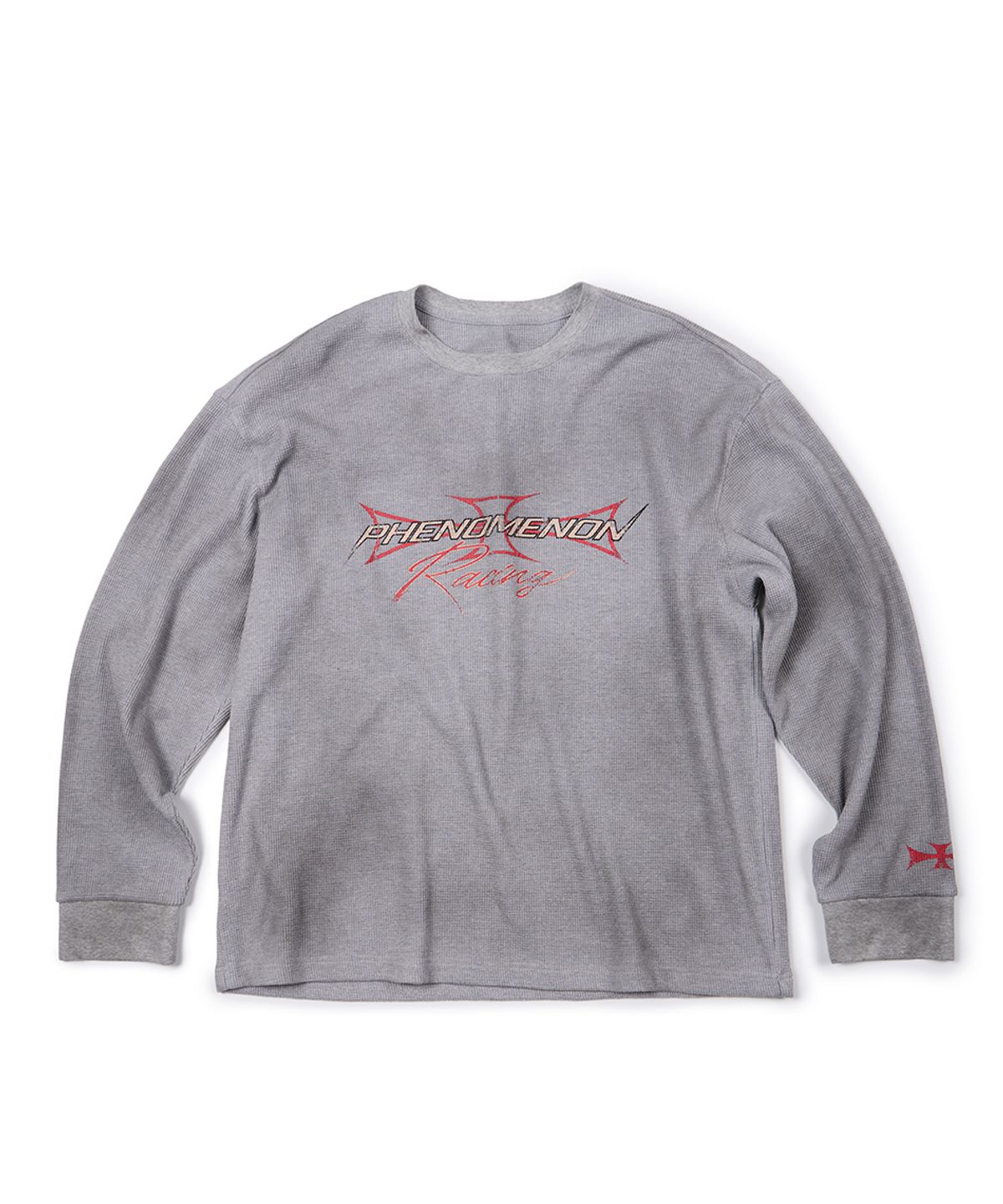 이티씨이(ETCE) RACING PHENOMENON WAFFLE L/S TEE (GRAY)