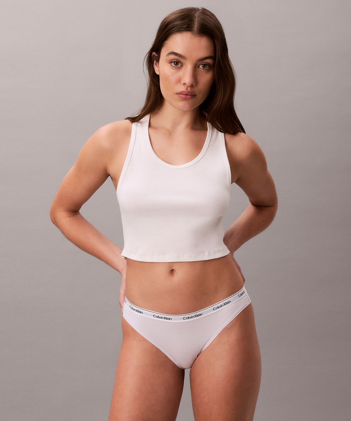 캘빈클라인 언더웨어(CALVIN KLEIN UNDERWEAR) 여성 아이콘 로고 비키니_QD50442IK